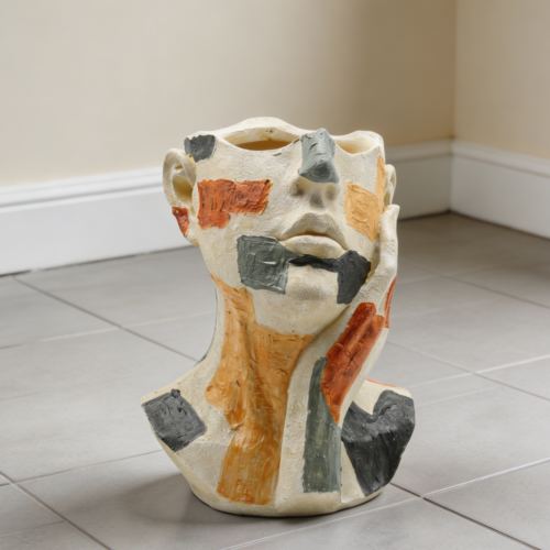 10.5″ Resin Abstract Face Planter
